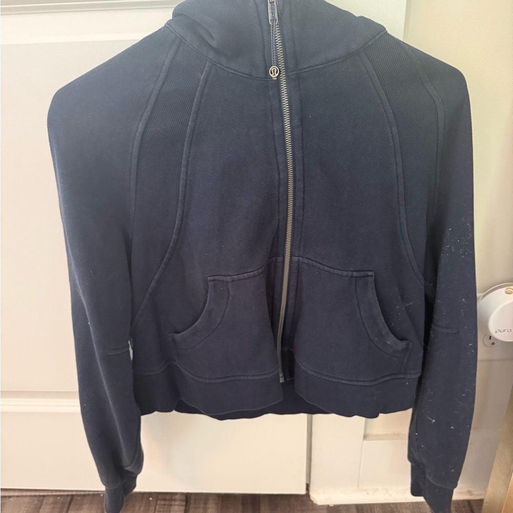 Lululemon Scuba Navy Blue Zip-Up Hoodie XS/S